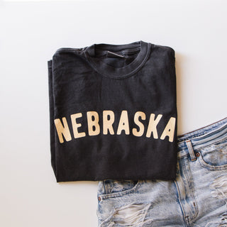 Nebraska Tee - Dusty Black