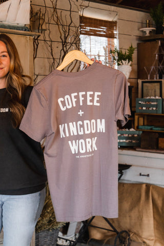 Coffee + Kingdom Work™ Tee - Lavender Latte