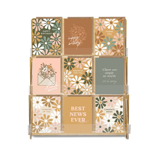 Everyday Best Sellers - 3 Tier Greeting Card Tabletop Display (Includes 54 Cards)