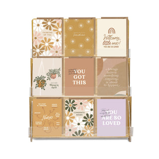 Hospital Collection - 3 Tier Greeting Card Tabletop Display (Includes 54 Cards)