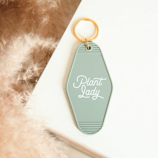 Plant Lady Motel Keychain