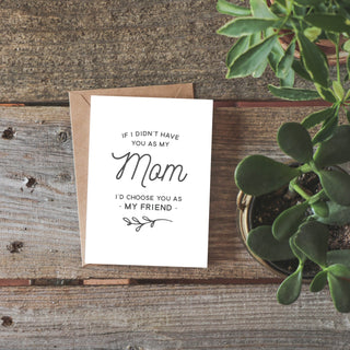 If I Didn't Have You as My Mom Greeting Card