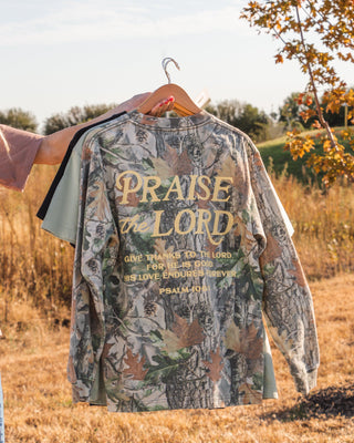 Praise the Lord Long Sleeve Tee - Camo