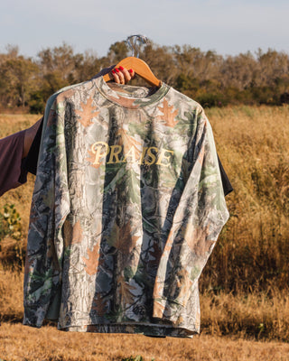 Praise the Lord Long Sleeve Tee - Camo