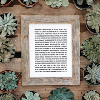 Psalm 91 Art Print