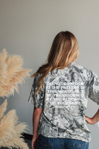 Word Over World Oversized Camo Tee